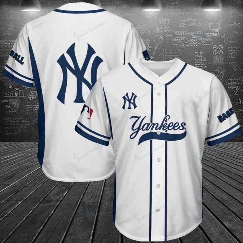 New York Yankees Baseball Jersey Shirt 217 - Back View