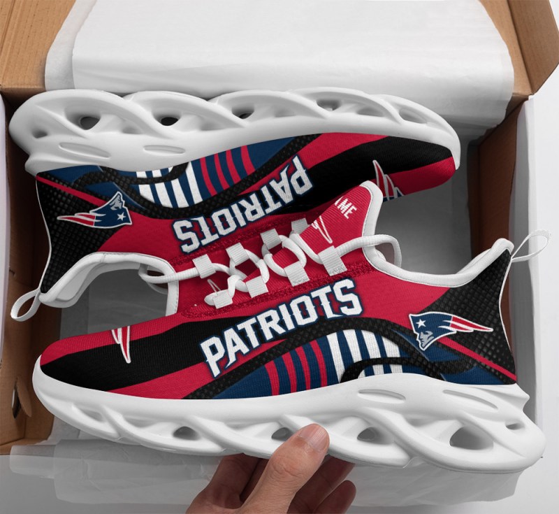 New England Patriots Personalized Yezy Running Sneakers