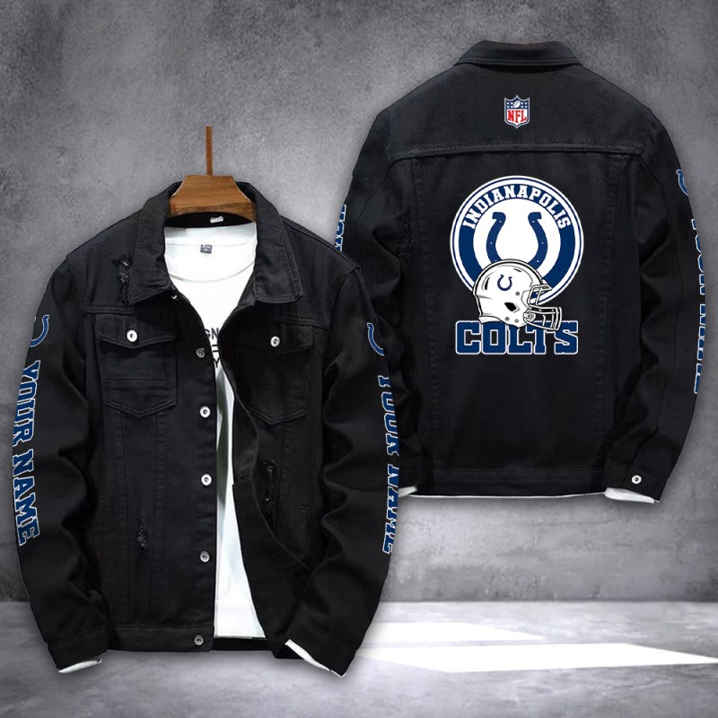 Indianapolis Colts Denim Jacket Back View