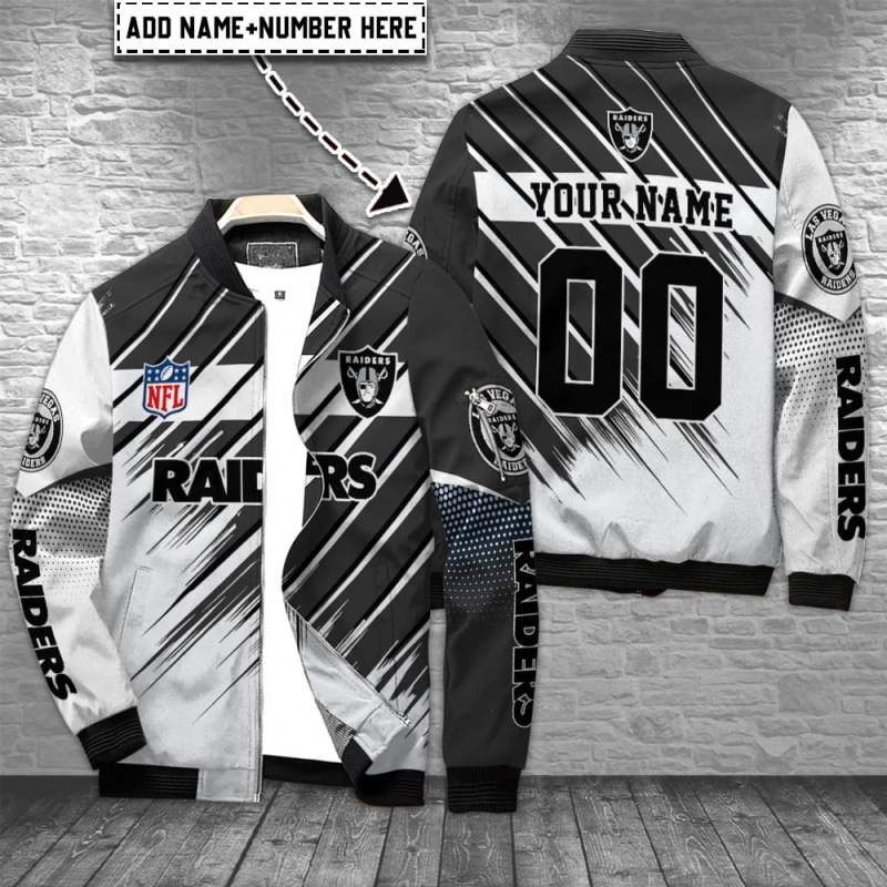 Las Vegas Raiders Bomber Jacket Image 1