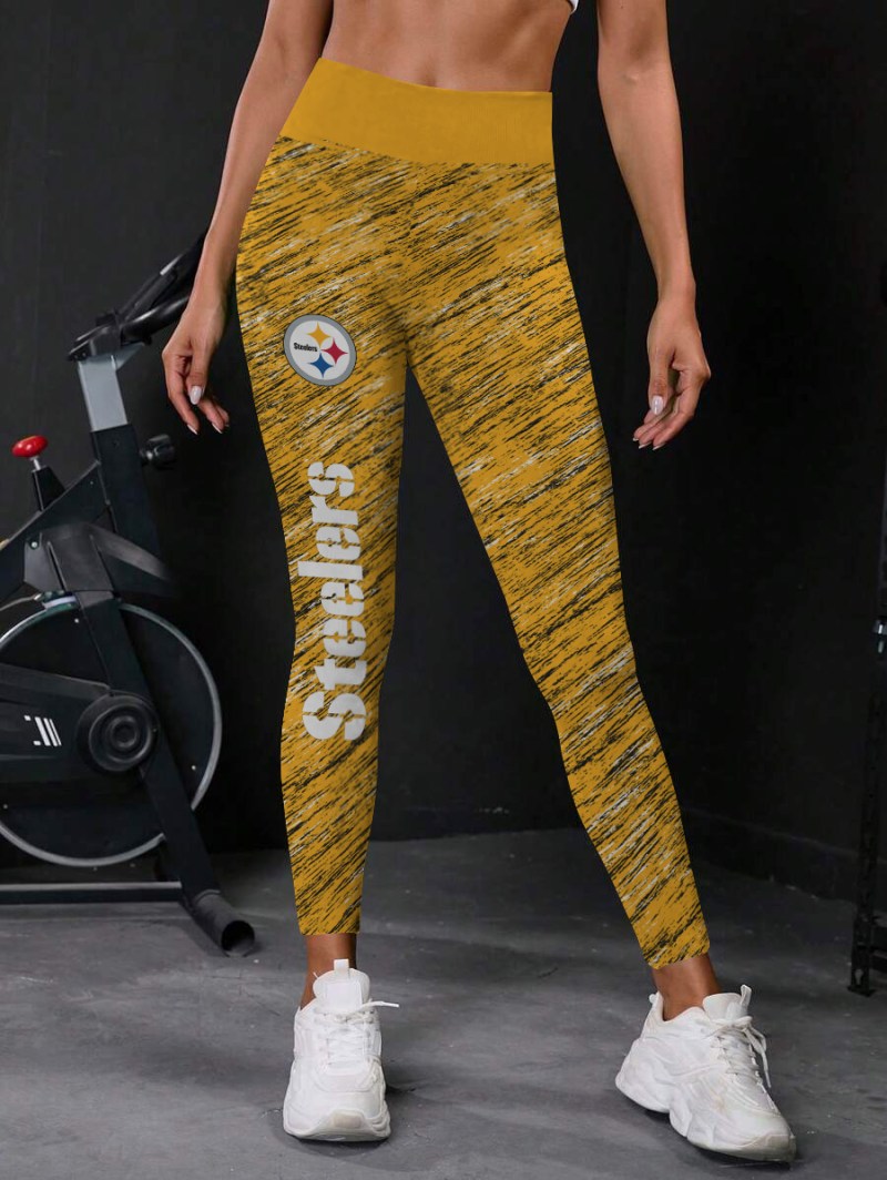 Pittsburgh Steelers High Waist Push Up Printed Leggings 3