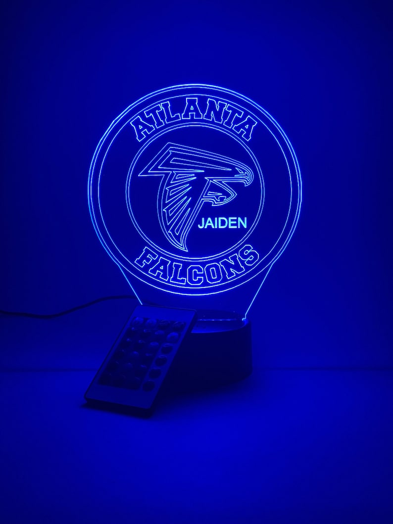 Atlanta Falcons Personalized 3D Lamp