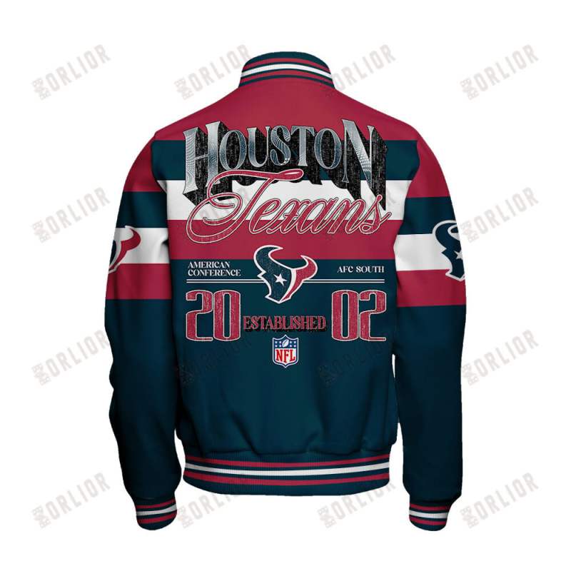 Houston Texans Varsity Jacket Back