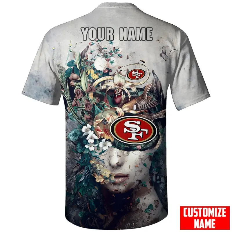 San Francisco 49ers Personalized T-Shirt Back