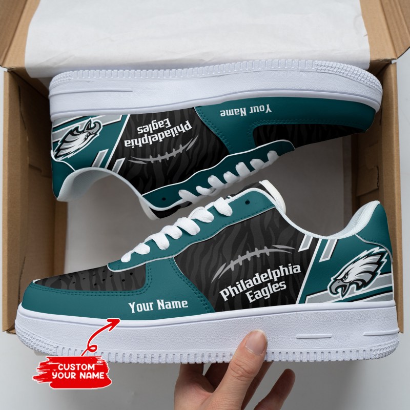Philadelphia Eagles Personalized AF1 Shoes Back View