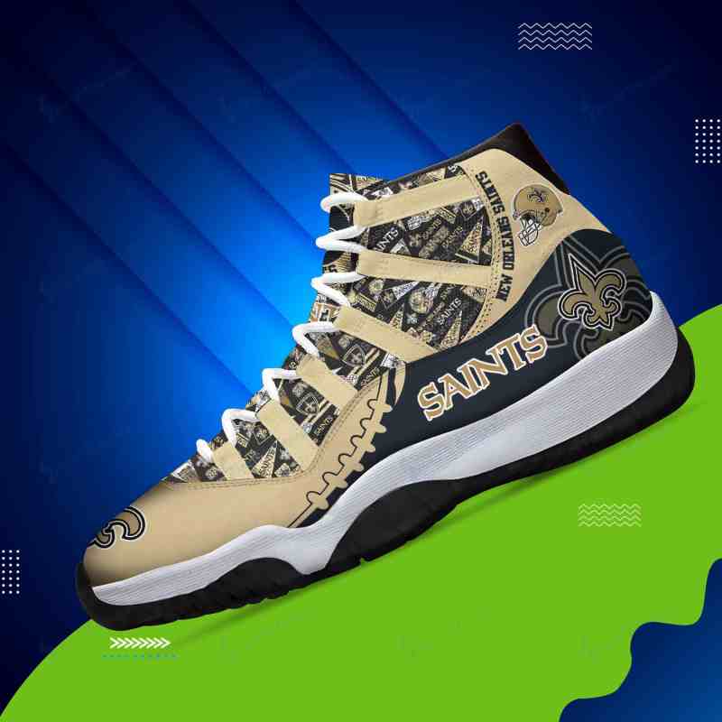 New Orleans Saints AJD11 Sneakers Back View