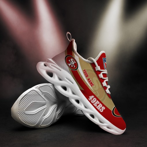 San Francisco 49ers Personalized Yezy Running Sneakers