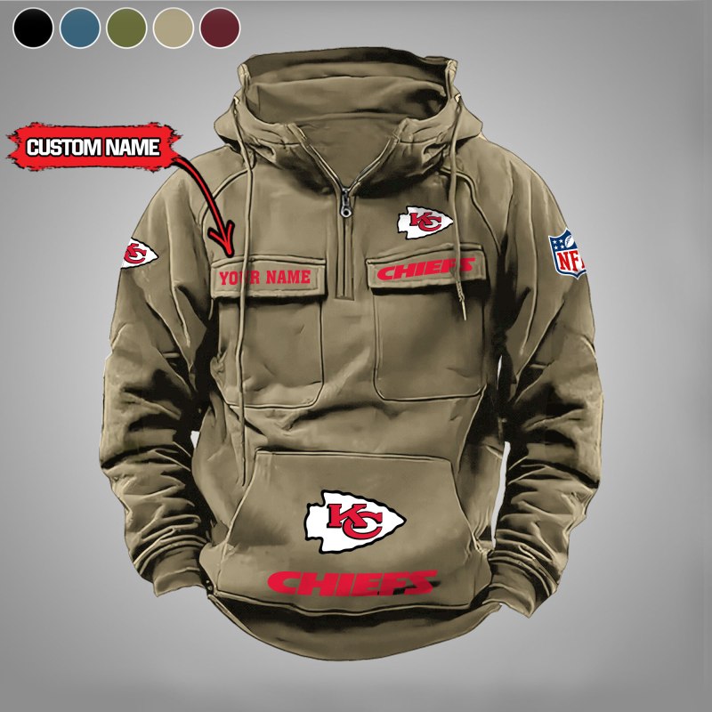 Kansas City Chiefs Hoodie Khaki