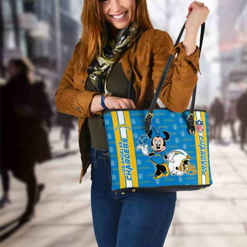 Los Angeles Chargers Tote Bag in Use