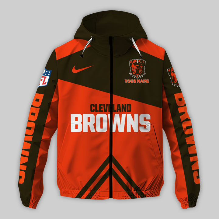 Cleveland Browns Outdoor Jacket Side View