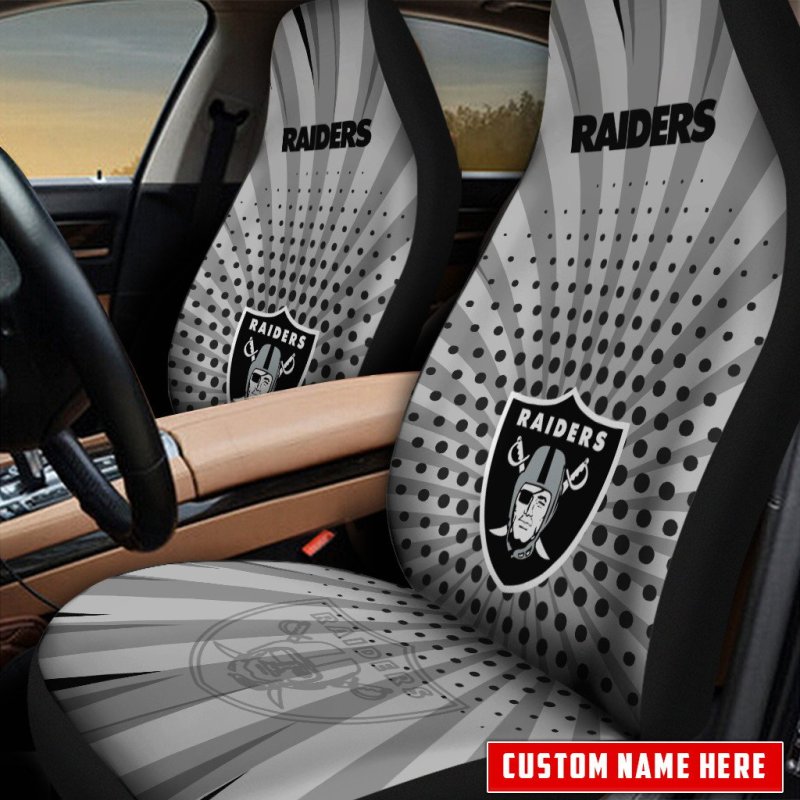 Las Vegas Raiders Personalized Car Seat Covers