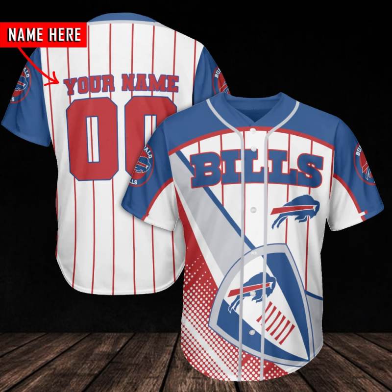 Buffalo Bills Personalized Baseball Jersey