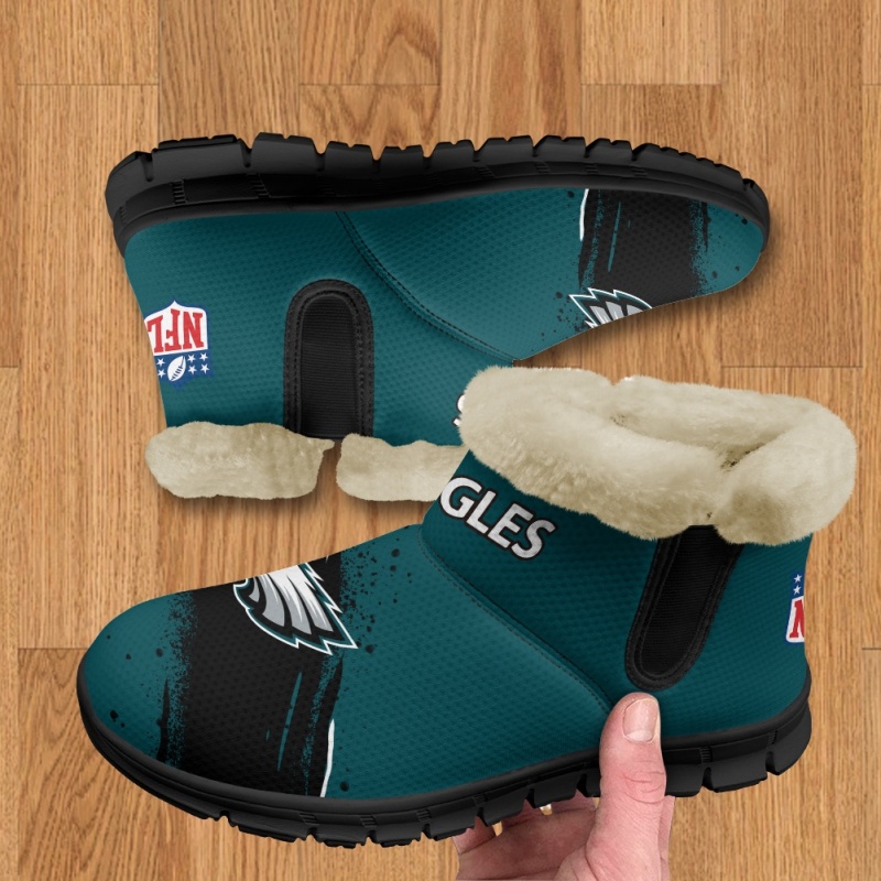 Philadelphia Eagles Comfy Winter Snow Boots Image 1