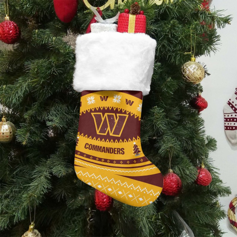 Washington Commanders Christmas Socks
