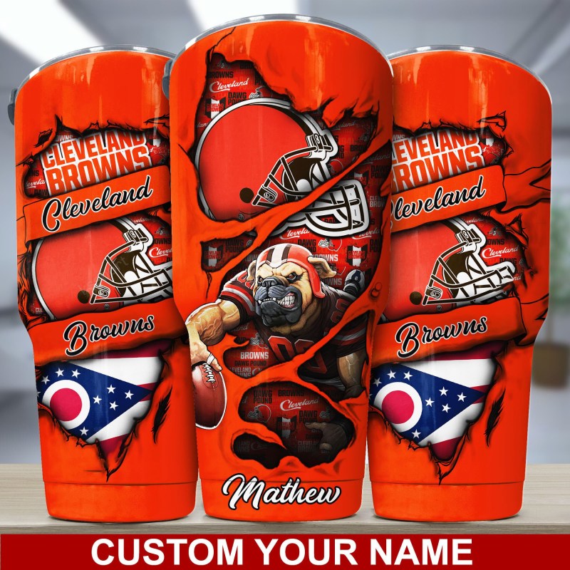 Cleveland Browns Personalized Tumbler