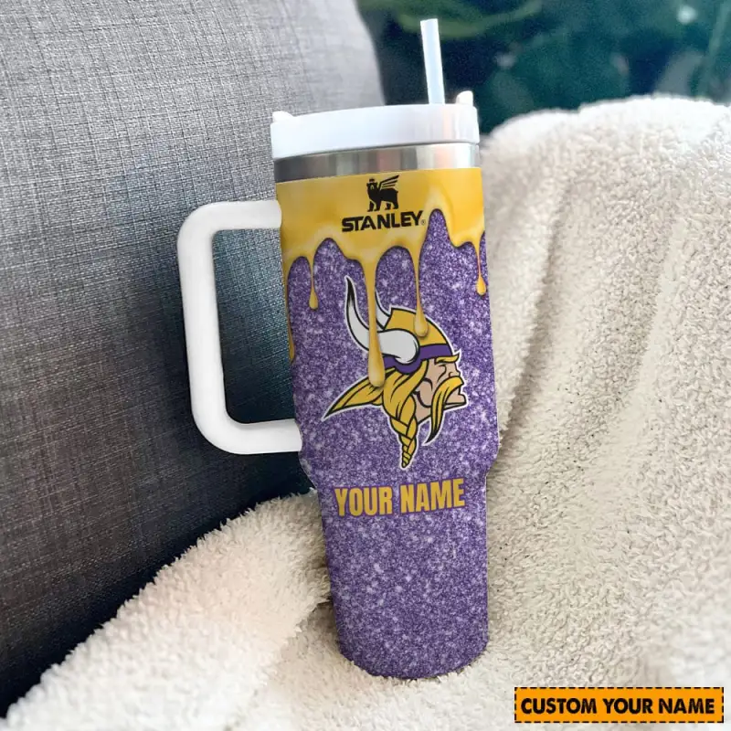 Minnesota Vikings 40oz Tumbler with Straw