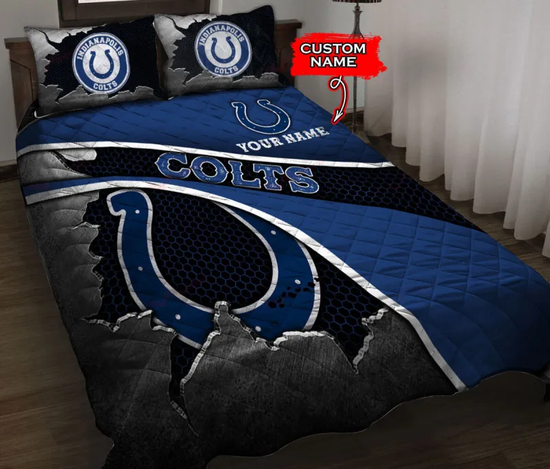 Indianapolis Colts Personalized Quilt Set