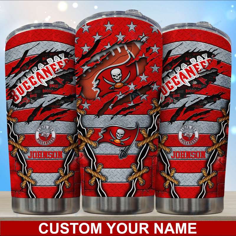 Tampa Bay Buccaneers Personalized Tumbler Image 2