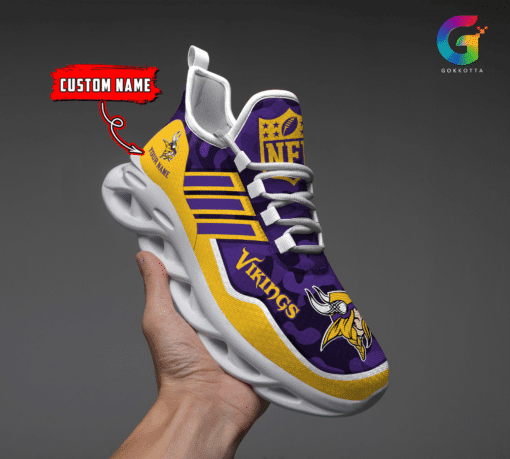 Minnesota Vikings Personalized Yezy Running Sneakers