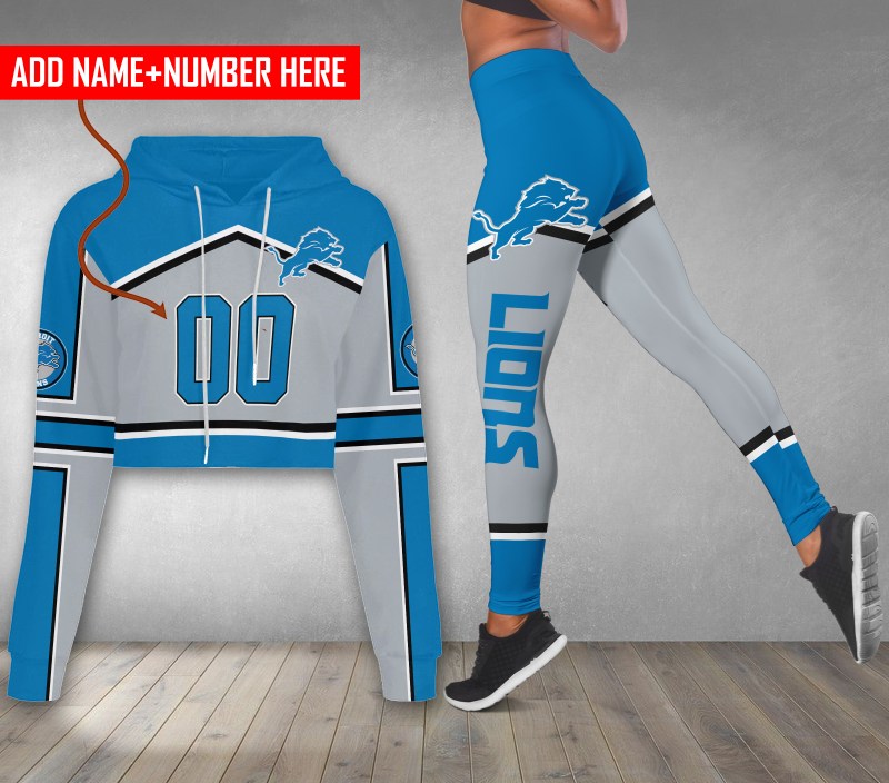 Detroit Lions Croptop Hoodie