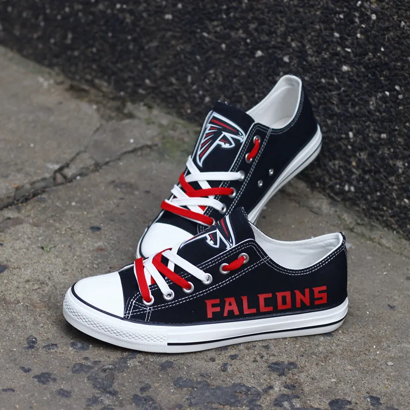 Atlanta Falcons New Low Top Sneakers Side View