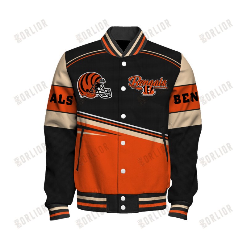 Cincinnati Bengals Varsity Jacket - Detail View