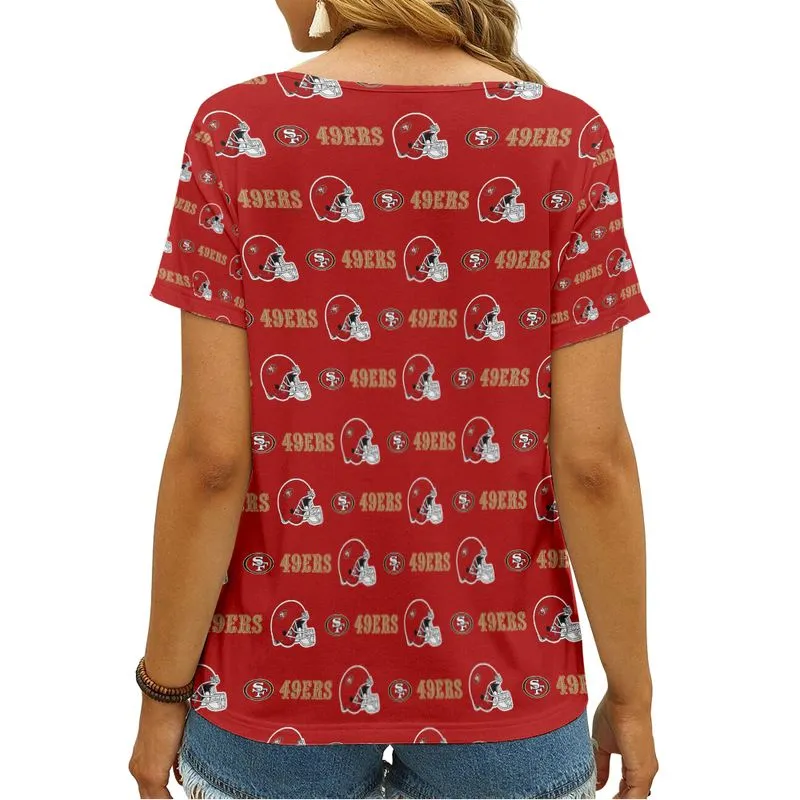 San Francisco 49ers Women's V-neck T-shirt