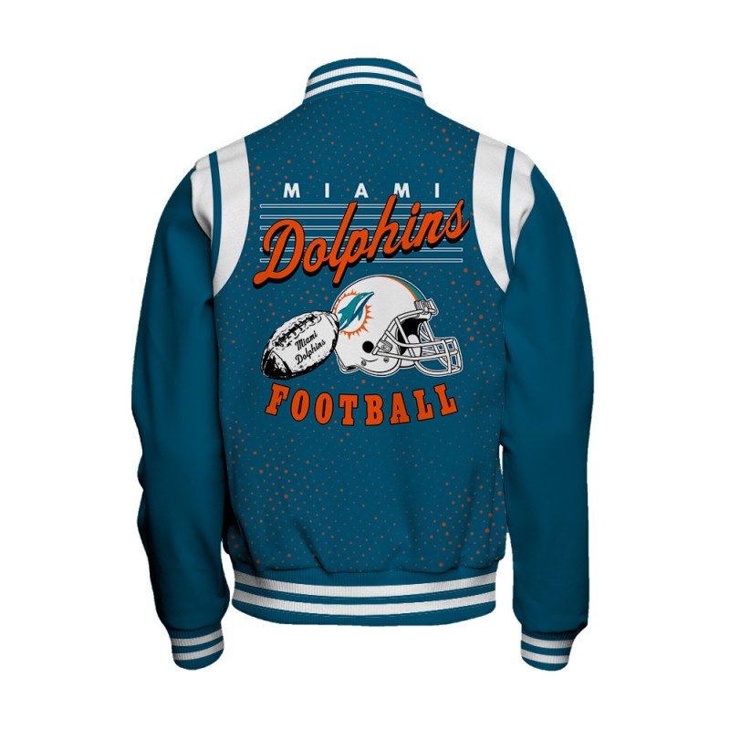 Miami Dolphins Varsity Jacket Image 3