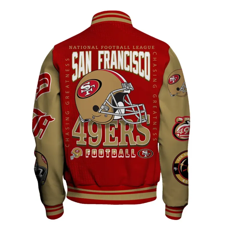 San Francisco 49ers Unisex Varsity Jacket Image 3