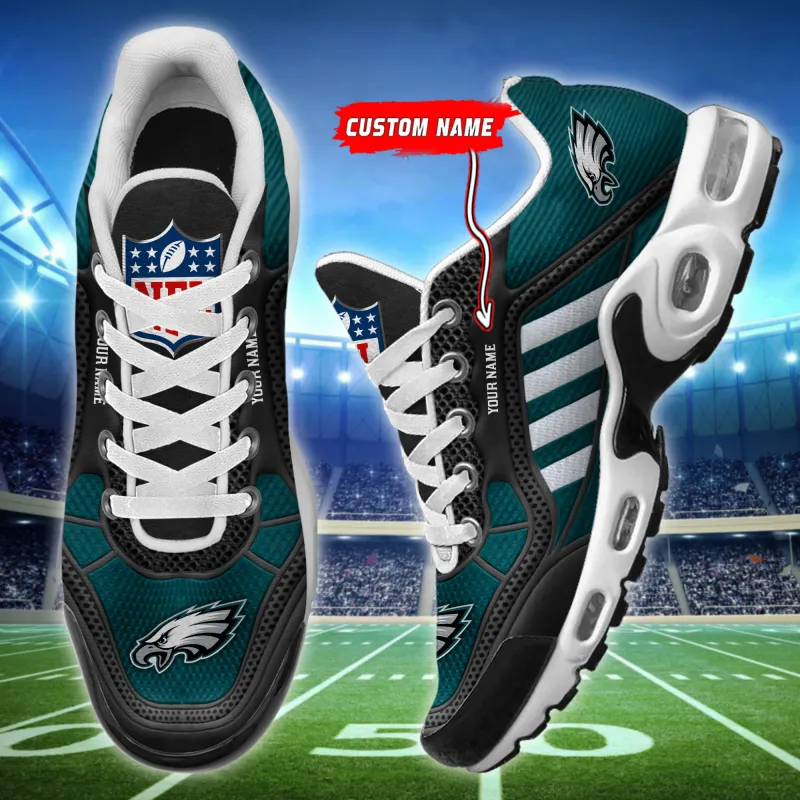 Philadelphia Eagles Youth Sneakers Front View