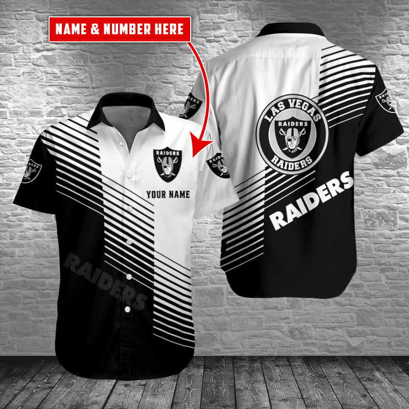 Sizing Chart for Las Vegas Raiders Personalized Button Shirt