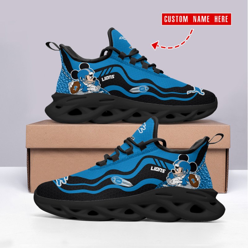 Detroit Lions Personalized Yezy Running Sneakers