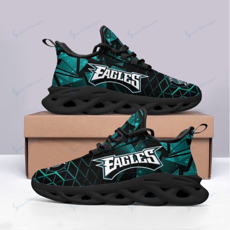 Philadelphia Eagles Yezy Running Sneakers - Top View