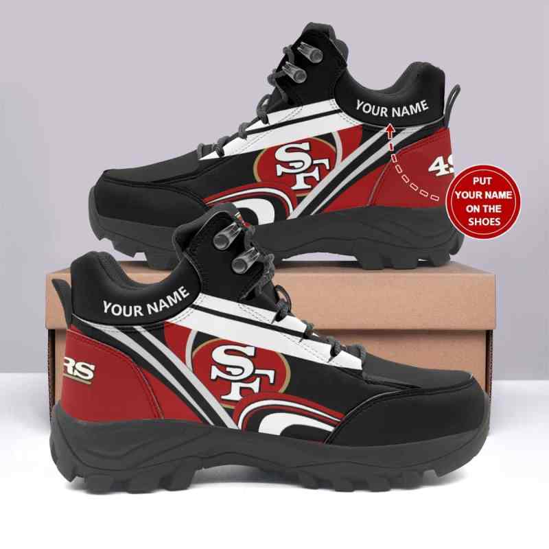 San Francisco 49ers Personalized Hiking Shoes