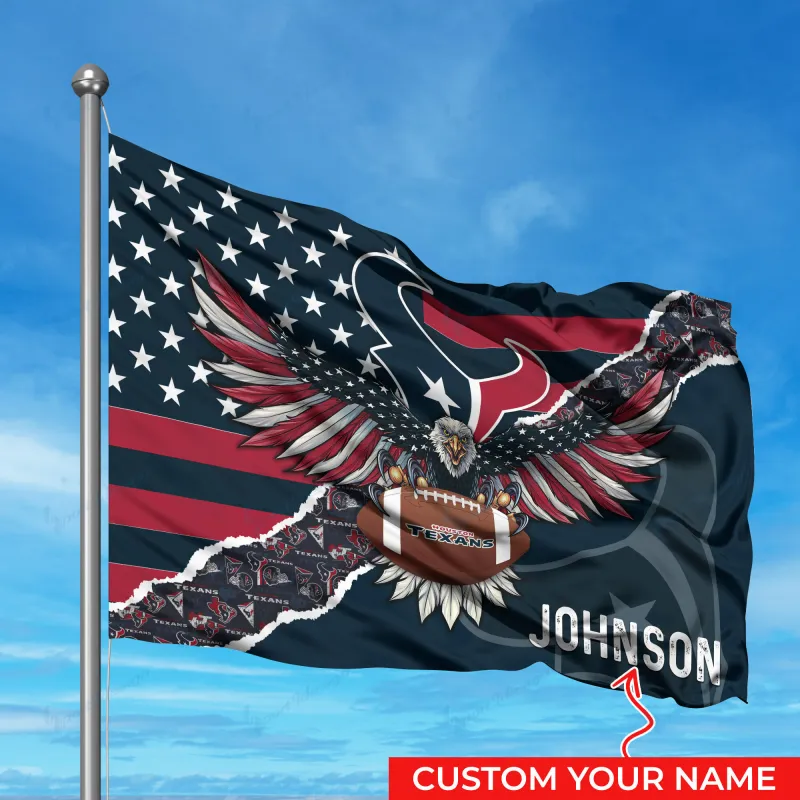 Houston Texans Personalized Flag