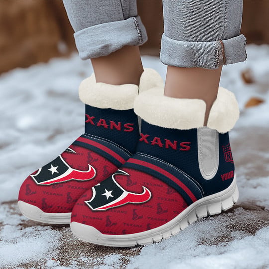 Houston Texans Comfy Winter Snow Boots - Another View