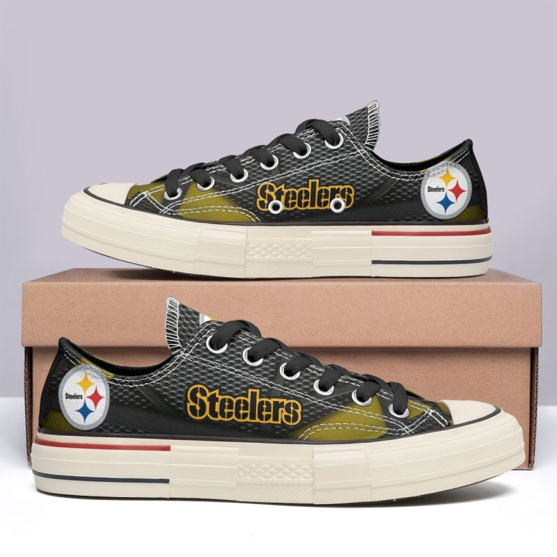 Pittsburgh Steelers Low Top Canvas Shoes 4