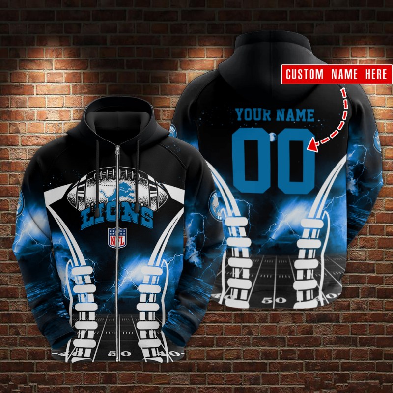 Detroit Lions Personalized Hoodie