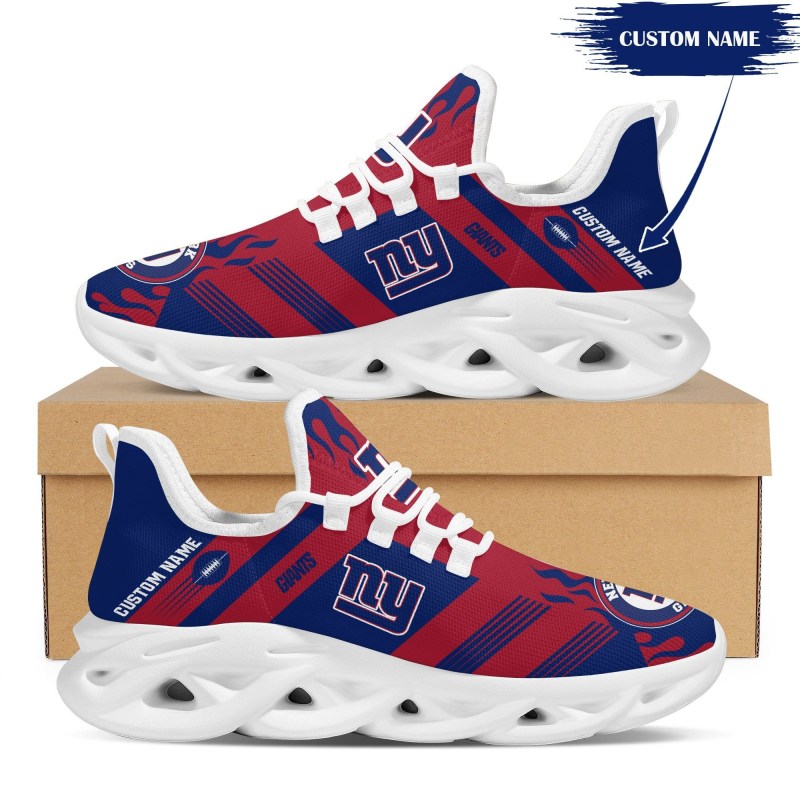 New York Giants Personalized Yezy Running Sneakers