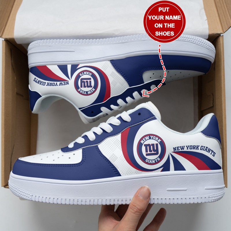 New York Giants Personalized AF1 Shoes