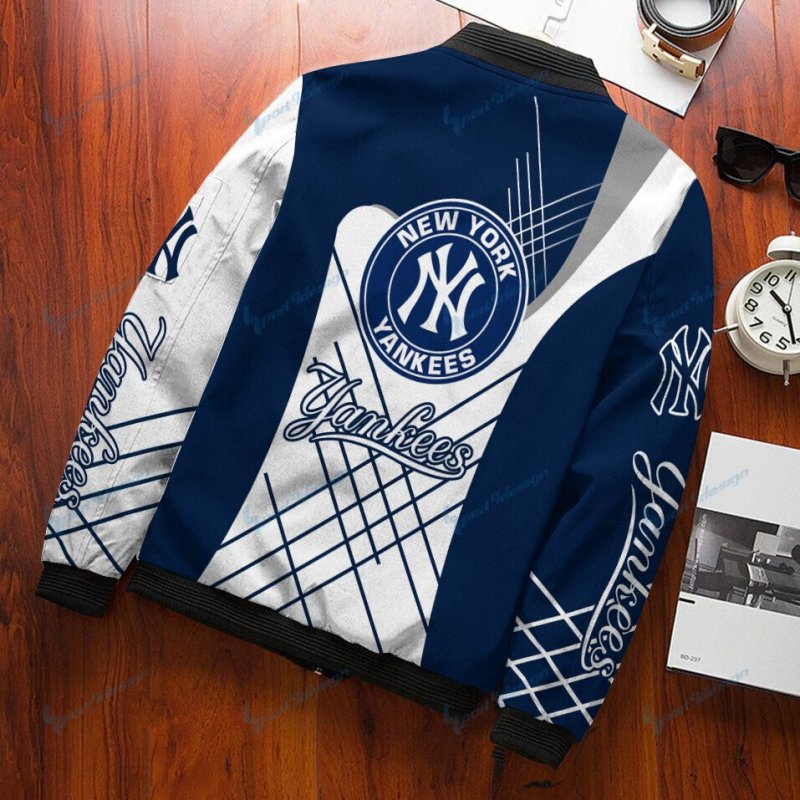 New York Yankees Bomber Jacket Side View