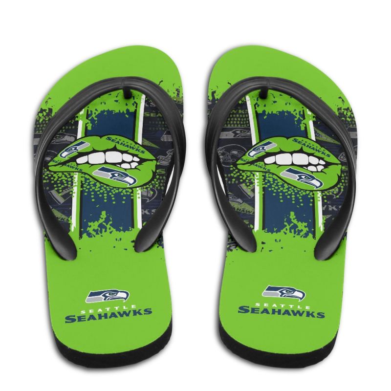 Seattle Seahawks Summer Flip Flop Image 1