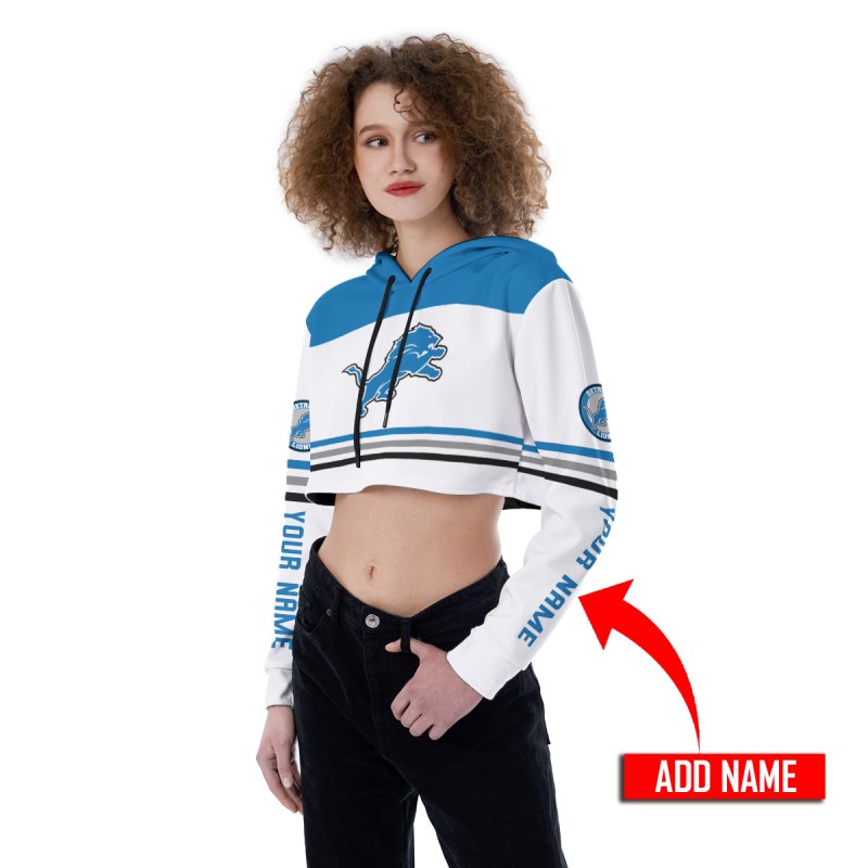 Detroit Lions Combo Croptop Hoodie and Leggings Image 2