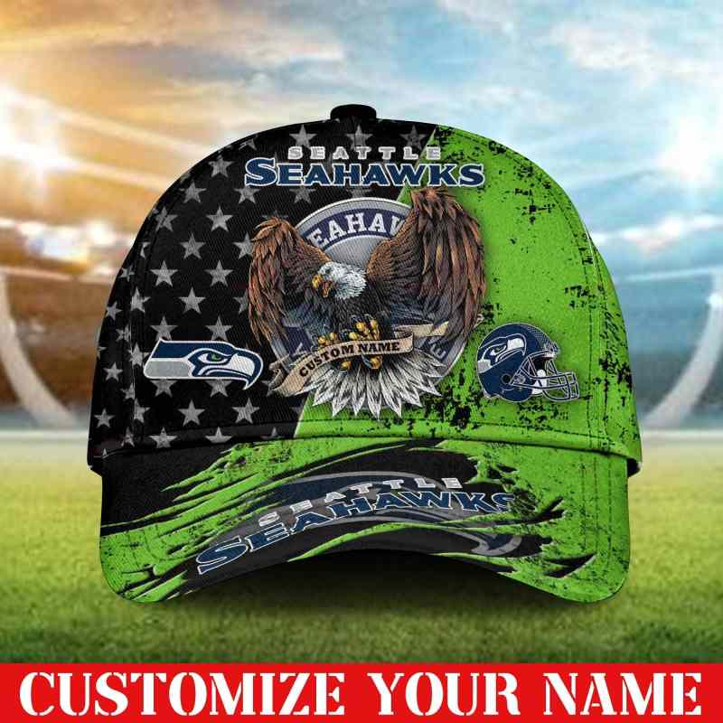 Seattle Seahawks Personalized Classic Cap