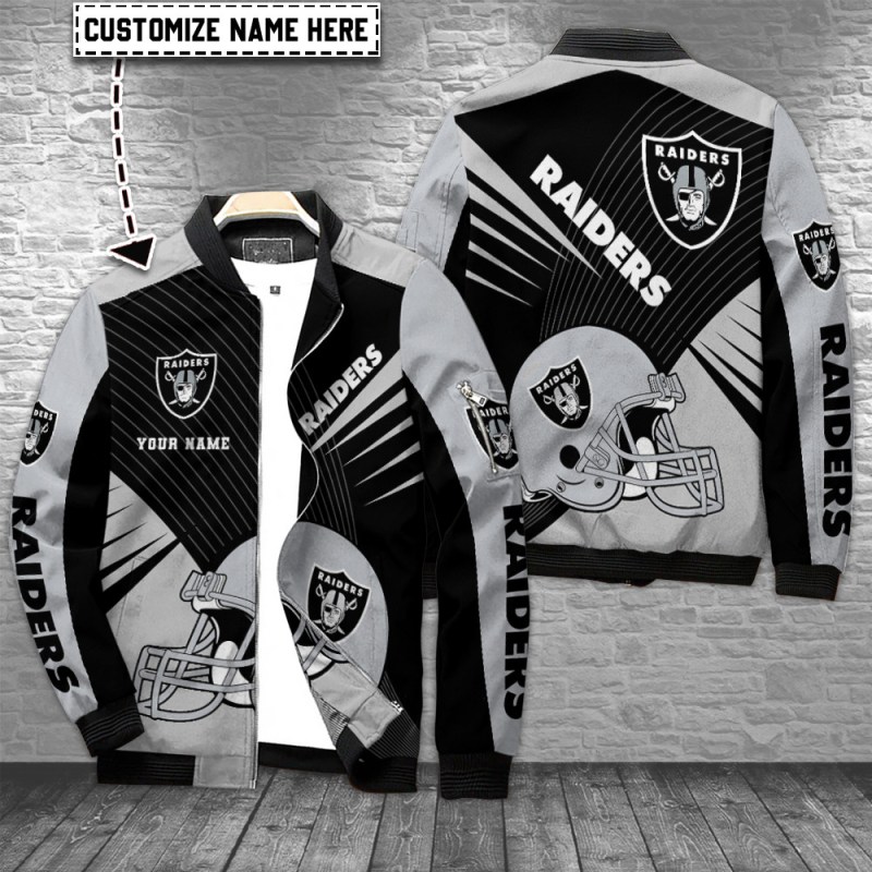 Las Vegas Raiders Personalized Bomber Jacket