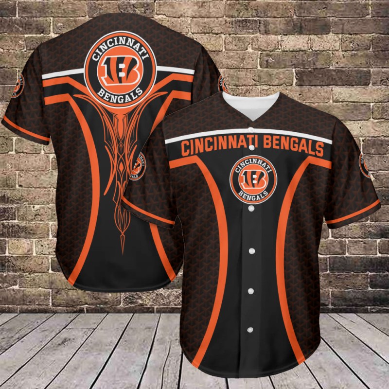 Cincinnati Bengals Personalized Baseball Jersey