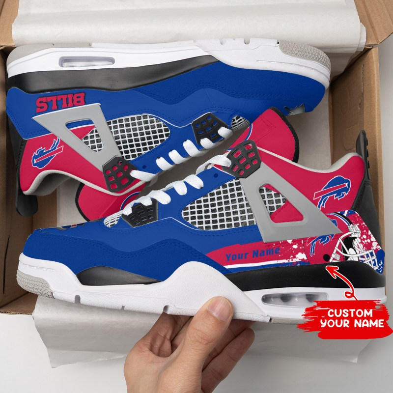Buffalo Bills Personalized AJ4 Sneaker