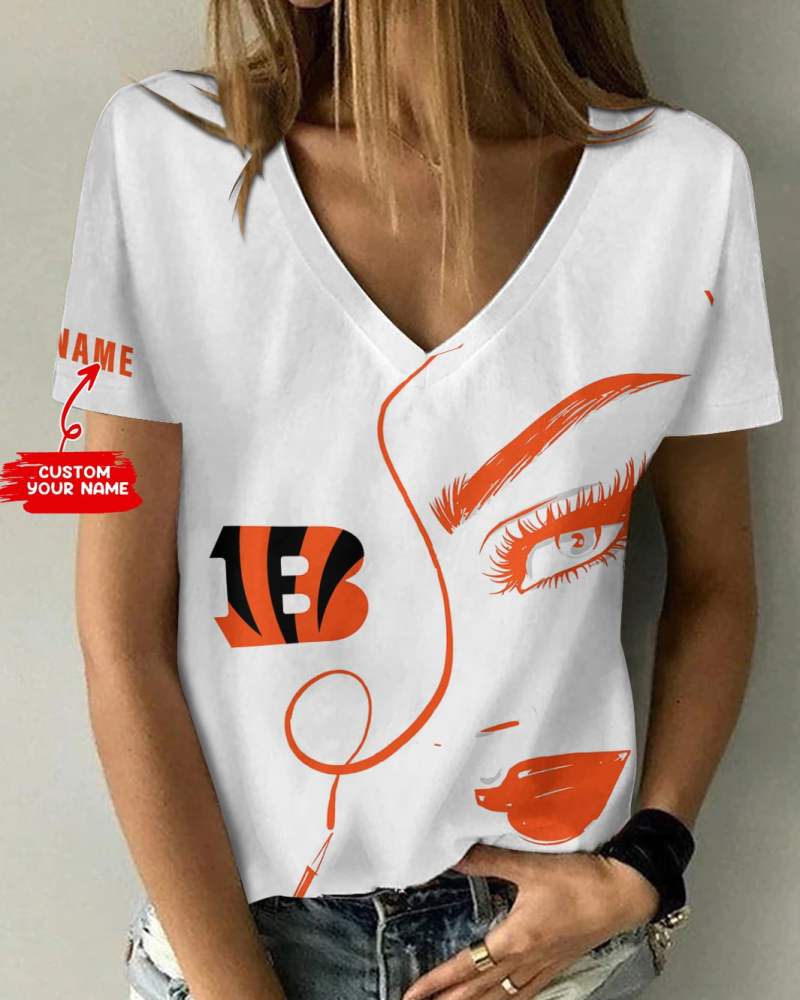 Cincinnati Bengals V-neck T-shirt