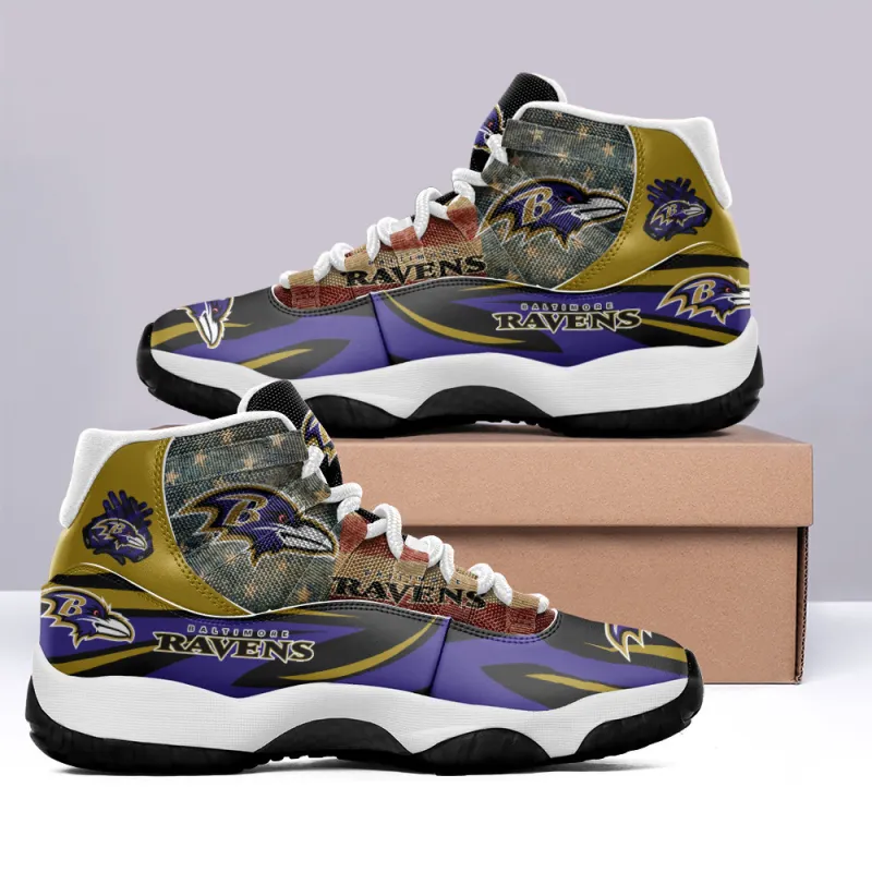 Baltimore Ravens AJD11 Sneakers Back View