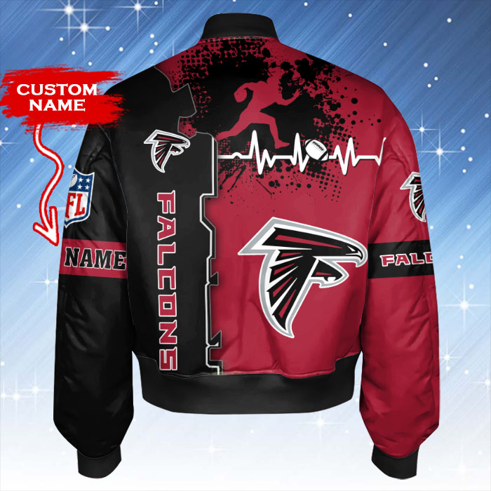 Atlanta Falcons Bomber Jacket Back View